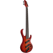 Ibanez BTB866MS Bass Workshop 6-String Electric Bass - Brown Topaz Burst Flat