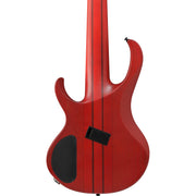 Ibanez BTB866MS Bass Workshop 6-String Electric Bass - Brown Topaz Burst Flat