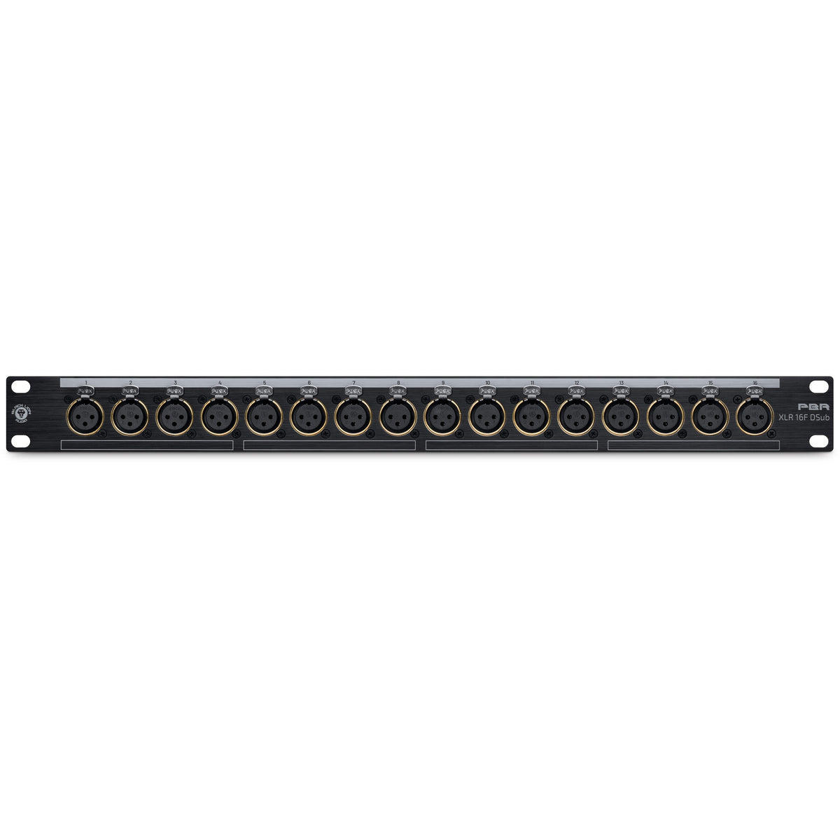 Black Lion Audio PBR XLR 16F DSub - Gold-Plated Female XLR/DB25 Patchbay