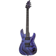 Schecter C-1 Hydro-Dip Electric Guitar - Purple Obsidian