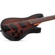 Schecter C-5 Standard 5-String Electric Bass - Tobacco Burl