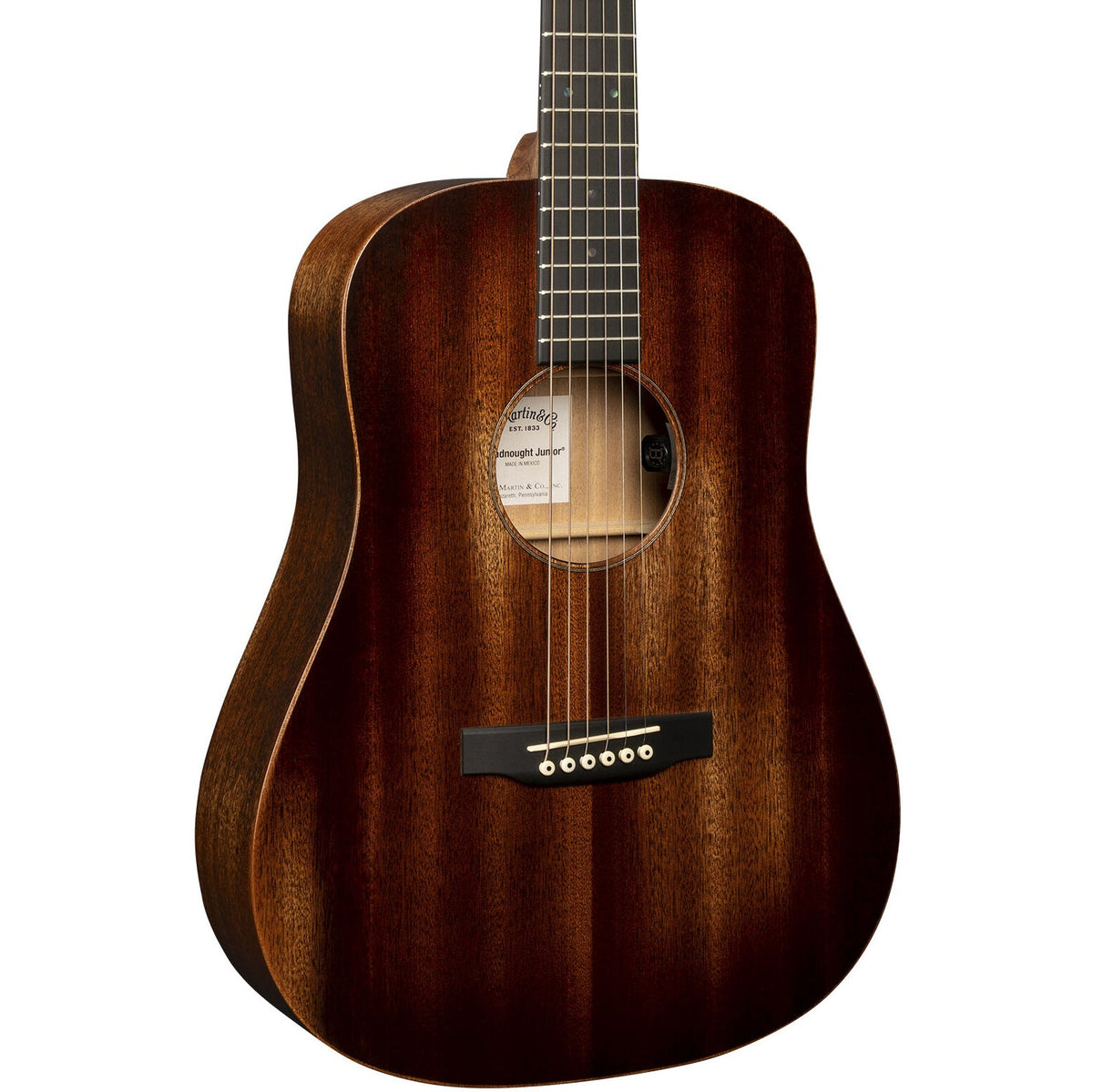 Martin D Jr E StreetMaster Acoustic Electric Guitar - Dark Mahogany Distressed