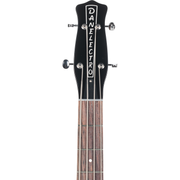 Danelectro 58 Longhorn 4 String Electric Bass - Black w/ Red Binding