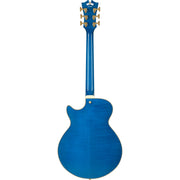 D'Angelico Grateful Dead Premier SS Semi-hollowbody Electric Guitar - Red, White, and Blue Lightning Bolt