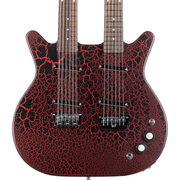 Danelectro 6/12 Doubleneck Electric Guitar - Red Crackle