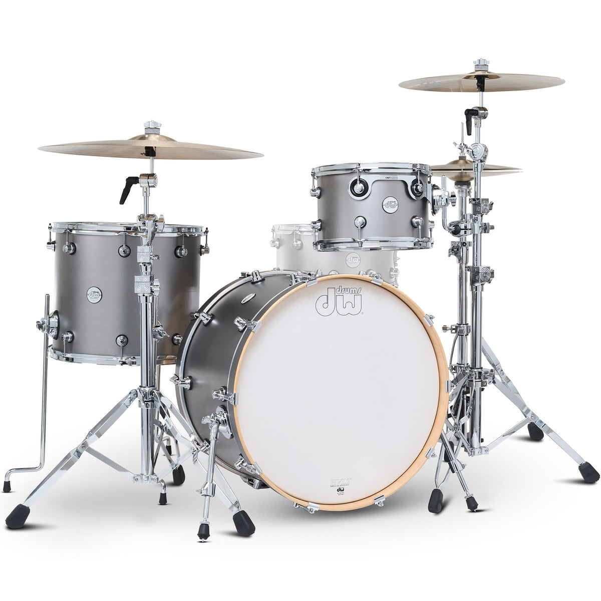 Drum Workshop Design Series 3-Piece Limited Edition Shell Kit - Titanium Satin