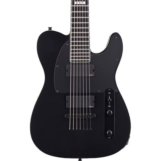 ESP E-II T-B7 Baritone Electric Guitar - Black Satin