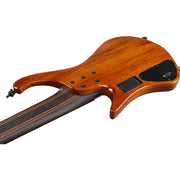 Ibanez EHB1506MSABL EHB Ergonomic Headless 6-String Bass, Antique Brown Stained Low Gloss