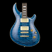 ESP E-II Mystique Electric Guitar Marine Blue Quilted Maple w/ Case (EIIMYSTQMNTMARBL)