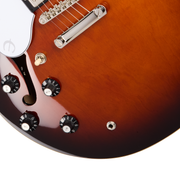 Epiphone Bonehead Riviera Left Handed Electric Guitar - Dark Tobacco Burst
