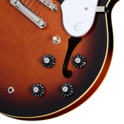 Epiphone Bonehead Riviera Electric Guitar - Dark Tobacco Burst