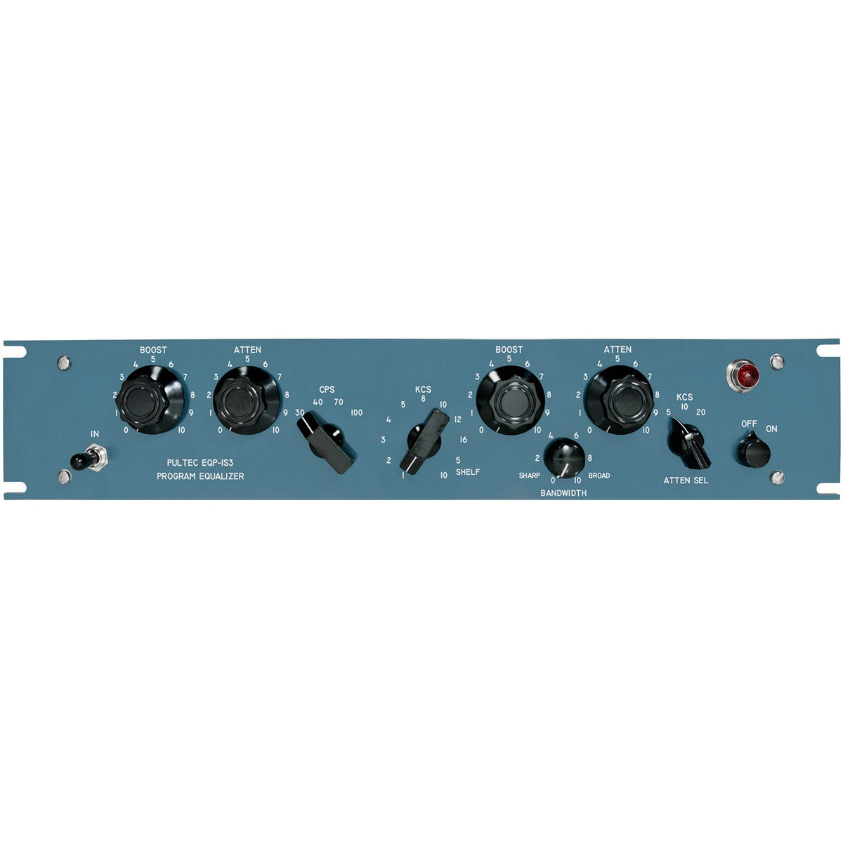 Pultec EQP-1S3-SS Solid State Equalizer 2U with API Gain Stage, Blue Faceplate