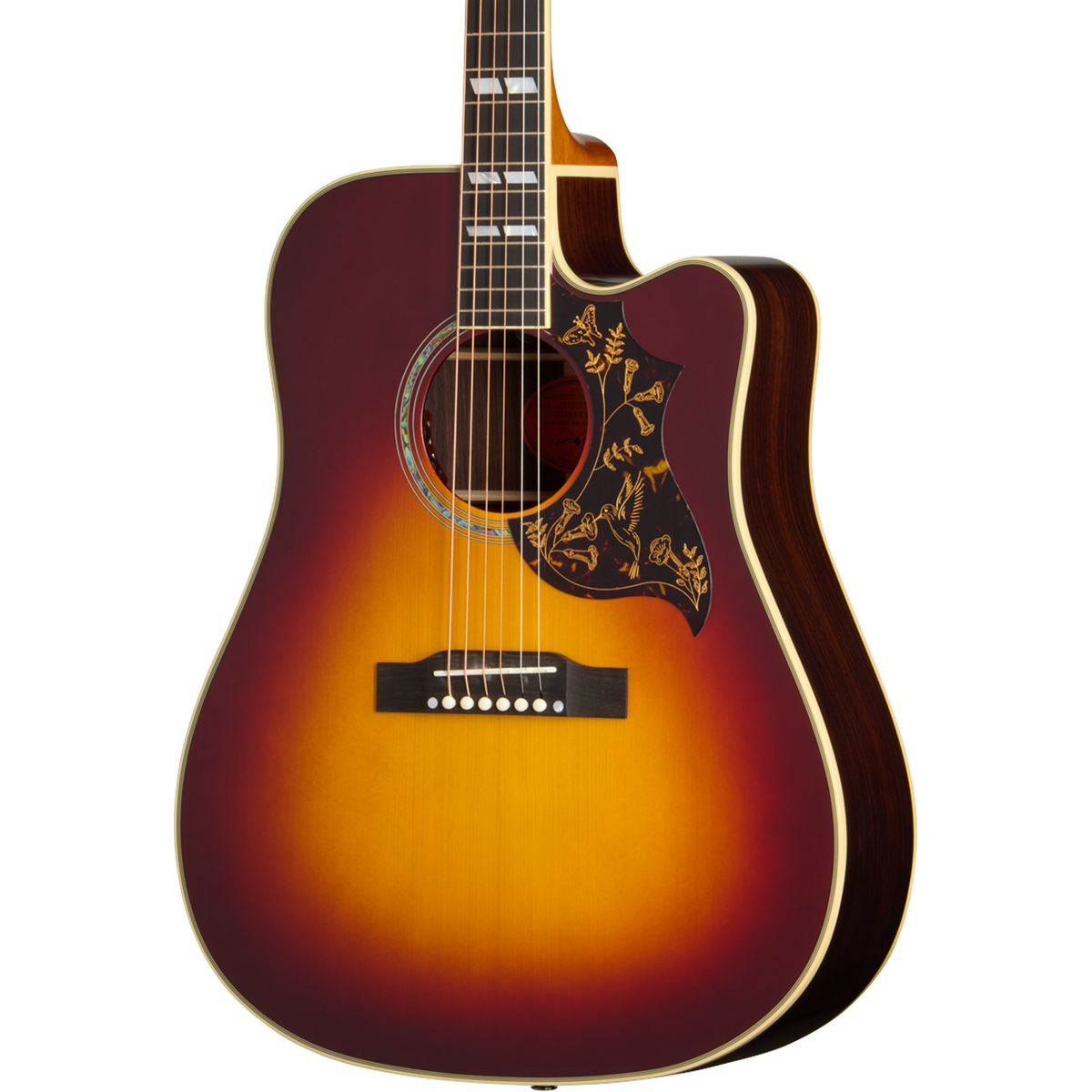 Epiphone Hummingbird Deluxe EC Acoustic Electric Guitar - Autumn Burst