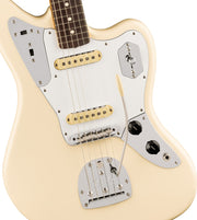 Fender Johnny Marr Jaguar - Olympic White w/ Instrument Cable