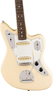Fender Johnny Marr Jaguar - Olympic White w/ Instrument Cable