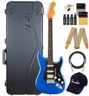 Fender American Ultra II Stratocaster HSS - Noble Blue w/ Guitar Cleaning Kit