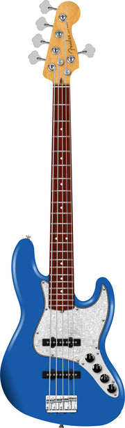 Fender Player II Modified Active Jazz Bass V - Electric Blue w/ Cleaning Kit