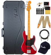 Fender American Ultra II Jazz Bass - Sinister Red w/ Guitar Cleaning Kit