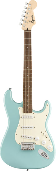 Fender Squier Bullet Stratocaster Hard Tail, Laurel - Tropical Turquoise w/ Gig Bag