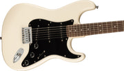 Fender Squier Bullet Stratocaster HT, Black Pickguard - Olympic White w/ Frontman 10G Amplifier