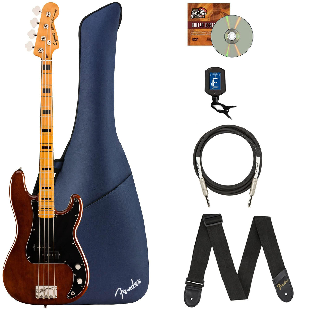 Fender Squier Classic Vibe '70s Precision Bass - Walnut w/ Gig Bag