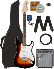 Fender Squier Affinity Stratocaster - 3-Color Sunburst w/ Frontman 10G Amplifier