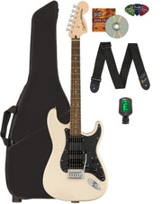 Fender Squier Affinity Stratocaster HSS - Olympic White w/ Gig Bag