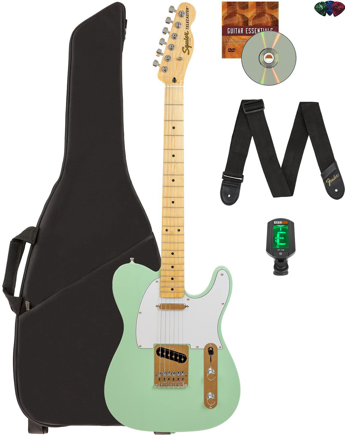 Fender Squier Affinity Telecaster - Surf Green w/ Gig Bag