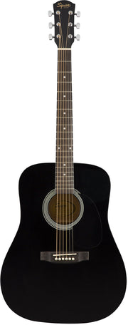Fender Squier Dreadnought Acoustic Guitar - Black w/ Hard Case