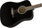 Fender Squier Dreadnought Acoustic Guitar - Black w/ Hard Case