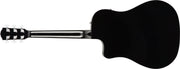 Fender CD-60SCE Solid Top Dreadnought Acoustic-Electric Guitar - Black