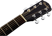 Fender CD-60SCE Solid Top Dreadnought Acoustic-Electric Guitar - Black