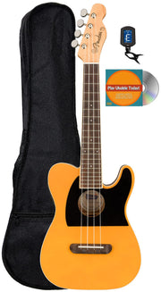 Fender Fullerton Telecaster Concert Ukulele - Butterscotch Blonde w/ Gig Bag