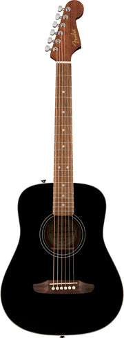 Fender California Standard Redondo Mini Acoustic Guitar - Black w/ Hard Case