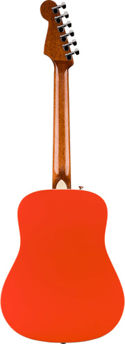 Fender California Standard Redondo Mini Acoustic Guitar - Fiesta Red w/ Tuner