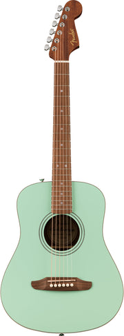 Fender California Standard Redondo Mini Acoustic Guitar - Surf Green w/ Tuner