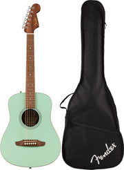 Fender California Standard Redondo Mini Acoustic Guitar - Surf Green w/ Tuner