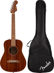 Fender California Standard Redondo Mini Acoustic Guitar - Natural w/ Tuner