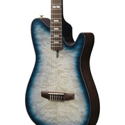 Ibanez FRH20QMN FRH Acoustic Electric Guitar - Cosmic Blue Sunburst