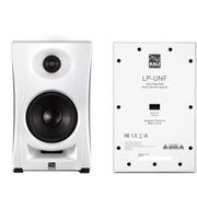 KALI AUDIO LP-UNF 4” Ultra Nearfield Powered Monitor System w/Bluetooth - Boundary Compensation EQ Settings - for Mixing, Recording, Audio Production - USB-C, TRS, RCA Inputs White (Pair)