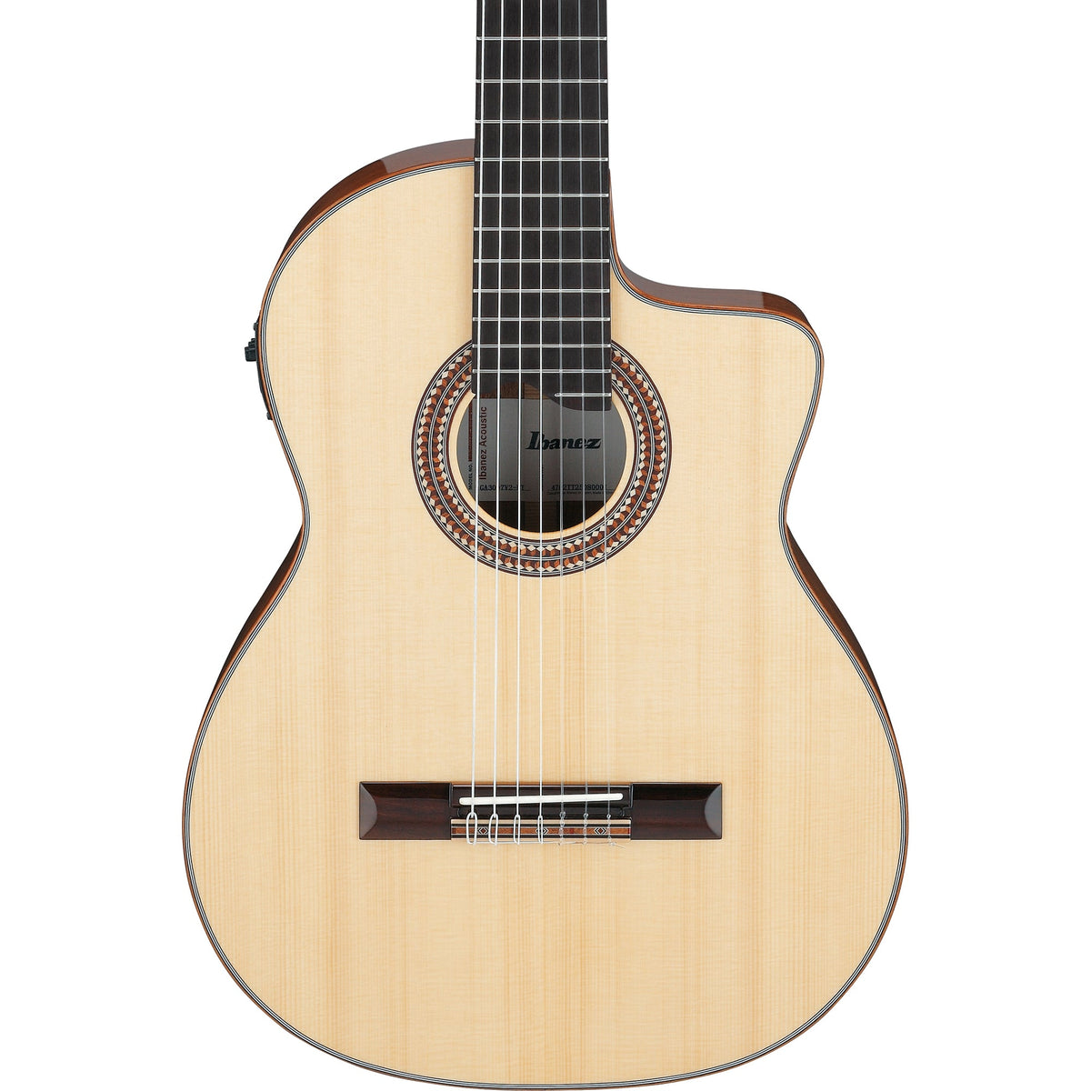 Ibanez GA3007CE GA 7-String Classical Acoustic Electric Guitar - Natural