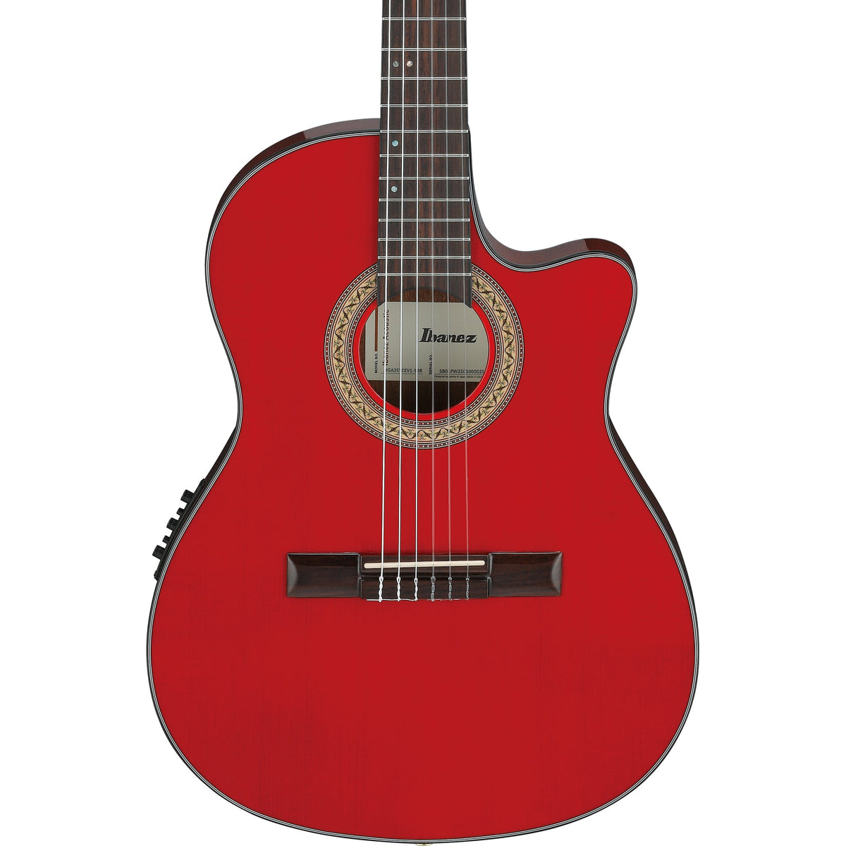 Ibanez GA35TCE GA Classical Acoustic Electric Guitar - Sapphire Red High Gloss