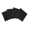 Frameworks GFW-ACPNL1212PCHA-4PK 4 Pack Of Charcoal 12X12" Acoustic Pyramid Panel