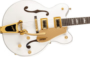 Gretsch G5422TG Electromatic Classic Double-Cut Hollow Body Electric Guitar - Snowcrest White w/ Strap