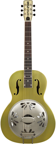 Gretsch G9202 Honey Dipper Special Round-Neck Brass Body Resonator Guitar - Bell Bronze w/ Strap