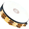 Meinl Percussion Recording-Combo Goatskin Wood Tambourine, Dual Row, Mixed Jingles - 10"