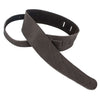 Henry Heller HAB25-CHC 2.5" Wide American Buffalo Leather Guitar Strap, Chocolate