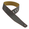 Henry Heller 2" Basic Smooth Leather Strap with Finished Stitching Brown and Red