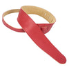 Henry Heller 2" Adjustable Luxe Capri Leather Guitar Strap - Red