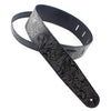Henry Heller 2.5" Embossed Floral Strap - Black